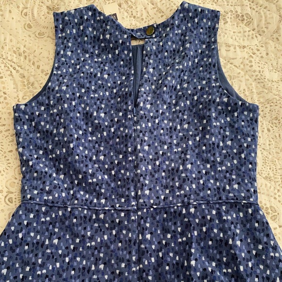 Gap blue patterned dress paint strokes Sz M NWT - Picture 11 of 11